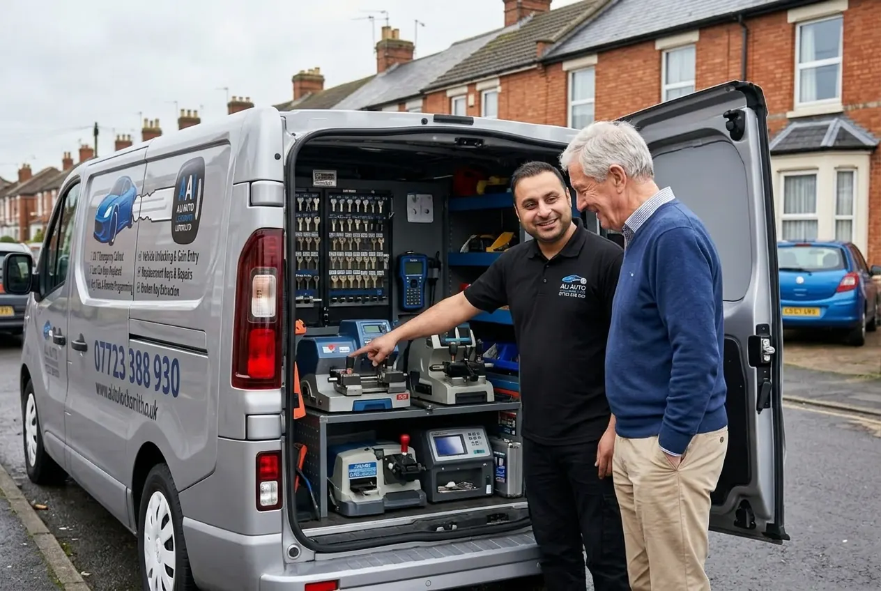 Ali Auto Locksmith branded mobile workshop vehicle